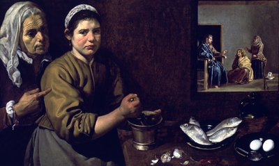 Christus im Haus von Martha von Diego Rodriguez de Silva y Velazquez