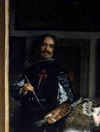 Las Meninas (Detail) von Diego Rodriguez de Silva y Velazquez