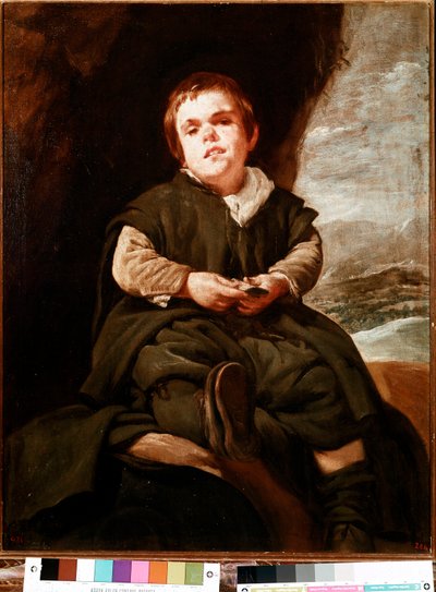 Porträt von Don Francisco Lezcano, Zwerg am Hof von Spanien von Diego Velázquez