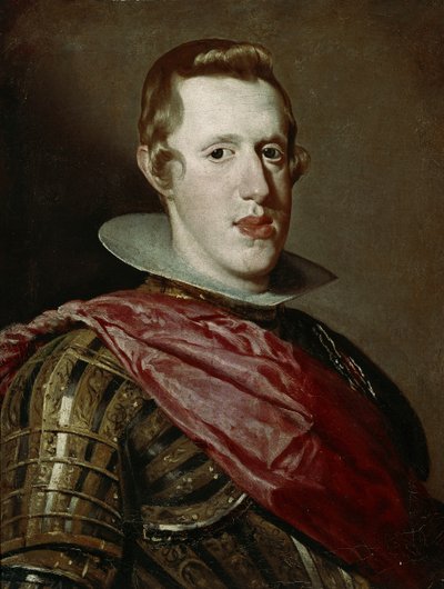 Porträt von Philipp IV. von Spanien in Rüstung, ca. 1625-1628 von Diego Rodriguez de Silva y Velazquez