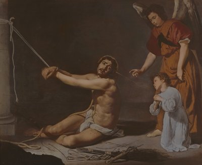 Christus nach der Geißelung, betrachtet von der christlichen Seele, ca. 1628-29 von Diego Velázquez
