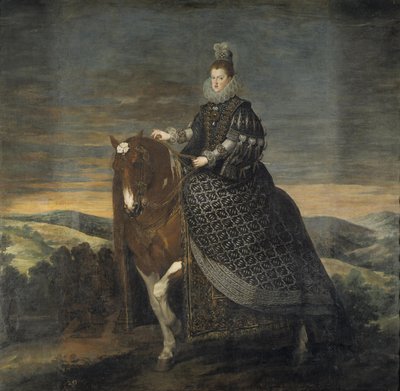 Die Königin Margarita von Österreich zu Pferd von Diego Velázquez