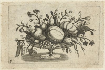Früchte auf einer Schale von Dietrich Krüger (attributed to)