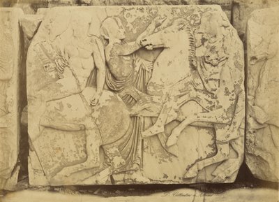 Athen - Skulpturfragment, Parthenonfries von Dimitrios Constantin