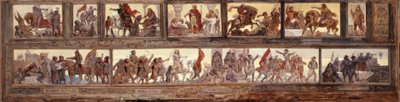 Schlüsselmomente der französischen Geschichte: Skizze für den Schulhof in der Rue de Château-Landon von Diogene Ulysse Napoleon Maillart