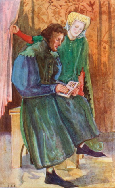 Ein Mann und eine Frau aus der Zeit von Heinrich IV. 1399-1413 von Dion Clayton Calthrop