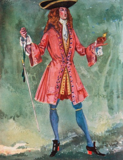 Ein Mann aus der Zeit von Königin Anne 1702-1714 von Dion Clayton Calthrop