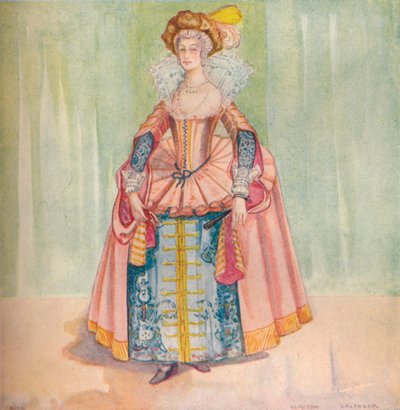 Eine Frau aus der Zeit von James I, 1907 von Dion Clayton Calthrop