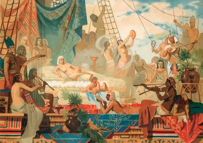 Kleopatra wartet auf einen Besuch von Mark Anton von Dionisio Baixeras Verdaguer