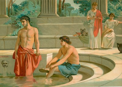 Telemachus und Pisistratus im Palast von Menelaos von Dionisio Baixeras Verdaguer