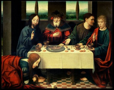 Christus im Haus des Simon des Pharisäers von Dirck (follower of) Bouts