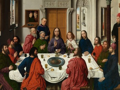Detail des Triptychons des Letzten Abendmahls, vom Altarbild des Heiligen Sakraments, ca. 1464-68 von Dirck Bouts