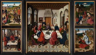 Der Altar des Heiligen Sakraments, ca. 1464-68 von Dirck Bouts