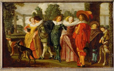 Spaziergang im Garten von Dirck Hals