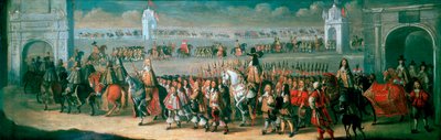 Karl II. zieht vom Tower of London nach Westminster, 22. April 1661 von Dirck Stoop