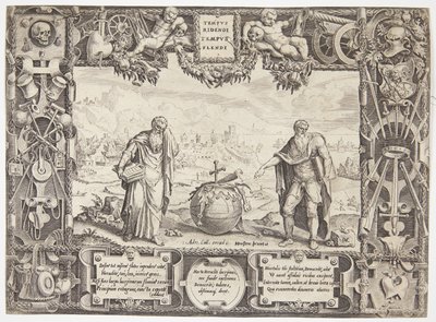 Heraklit und Demokrit, oder Ermahnung zur Ausdauer und Nachsicht von Dirck Volckertsz. Coornhert