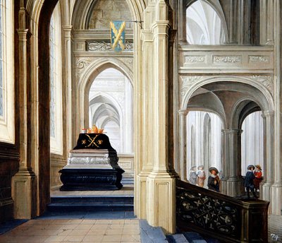 Kircheninneres mit königlichem Grabmal von Dirck van Delen