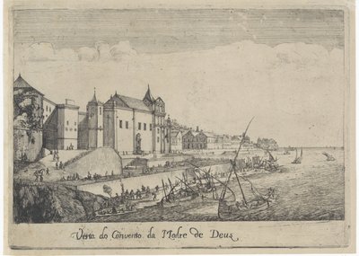 Ansicht des Klosters der Mutter Gottes in Lissabon (Serientitel: Ansichten von Lissabon) von Dirk Stoop