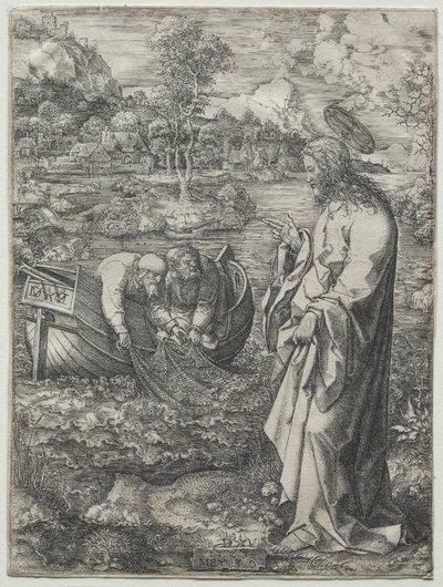 Jesus ruft zu St. Peter und St. Andreas, 1523 von Dirk Vellert