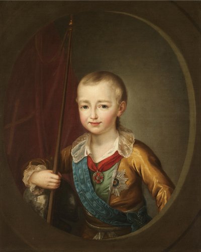 Porträt des Großherzogs Alexander Pawlowitsch Alexander I. als Kind von Dmitri Grigorievich Levitsky