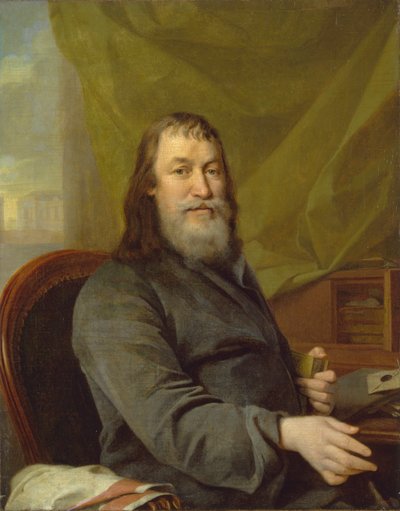 Portrait von Ivan Kharitonovich Bilibin dem Großen von Dmitri Grigorievich Levitsky