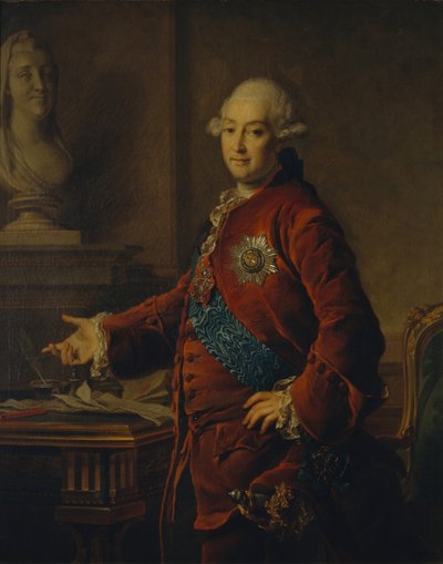 Porträt des Vizekanzlers Prinz Alexander Michailowitsch Golizyn 1723-1807, 1772 von Dmitri Grigorievich Levitsky