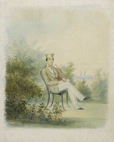 Porträt von Grigory Stepanovich Tarnovsky, Ende 1840er von Dmitry Ivanovich Bezperchy