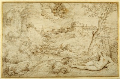 Landschaft mit Roger und Angelica, aus 