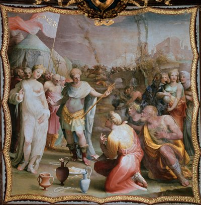 Die Mäßigung des Scipio Africanus von Domenico Beccafumi