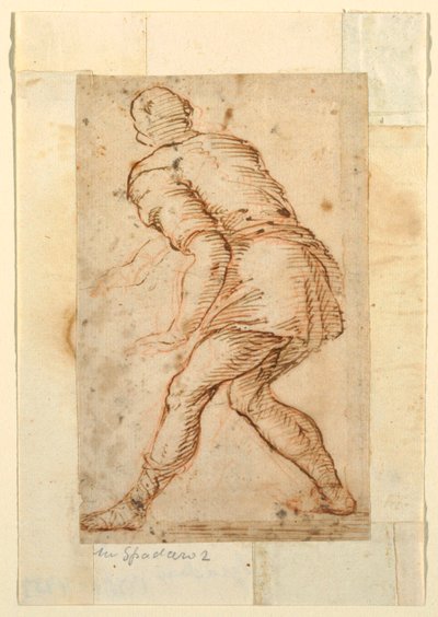 Figurenstudie eines Mannes von Domenico Gargiulo, called Micco Spadaro