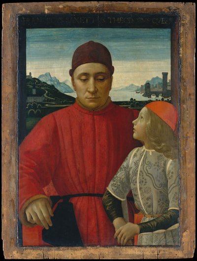 Francesco Sassetti 1421-1490 und sein Sohn Teodoro, ca. 1488 von Domenico Ghirlandaio