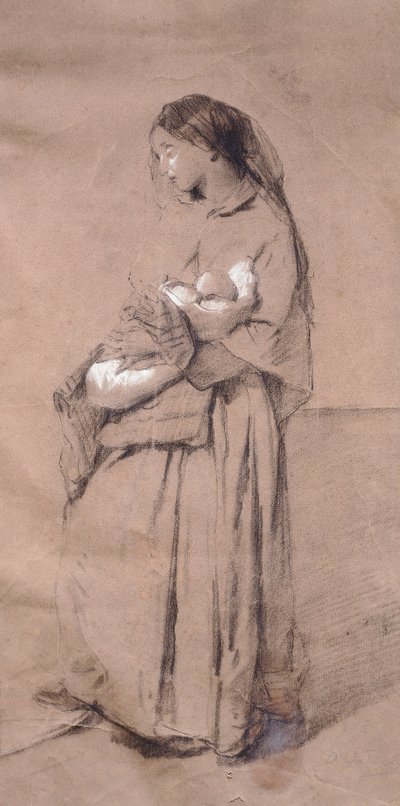 Verlassene Mutter von Domenico Induno