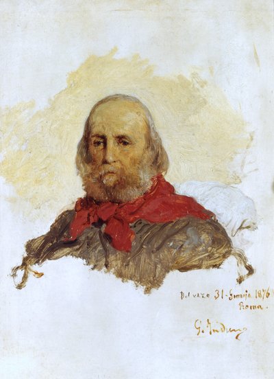 Porträt von Garibaldi, 1876 von Domenico Induno