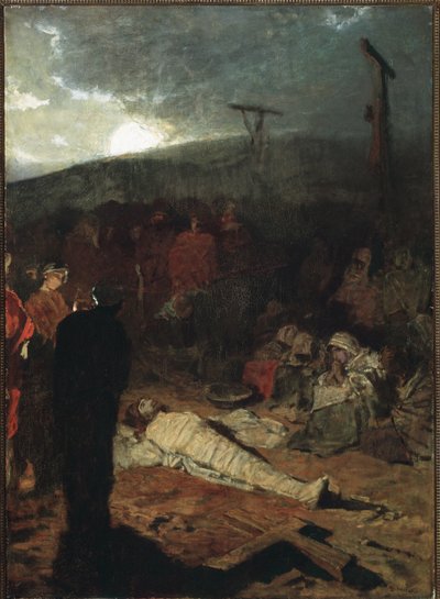 Einbalsamierung des Körpers von Jesus Christus nach der Kreuzigung von Domenico Morelli