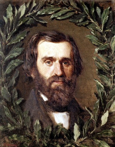 Porträt des italienischen Komponisten Giuseppe Verdi (1813 - 1901) von Domenico Morelli