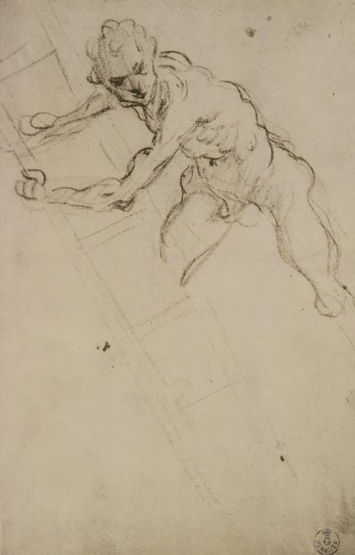 Studie einer Figur für die Kreuzigung von Domenico Robusti Tintoretto