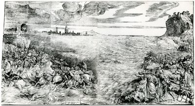 Zerstörung des Heeres des Pharao im Roten Meer von Domenico dalle Greche