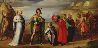 Die Mäßigkeit des Scipio (237-183 v. Chr.) von Domenico di Pace Beccafumi  