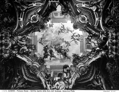 Allegorie des Herbstes, an der Decke des Herbstzimmers von Domenico the Elder Piola