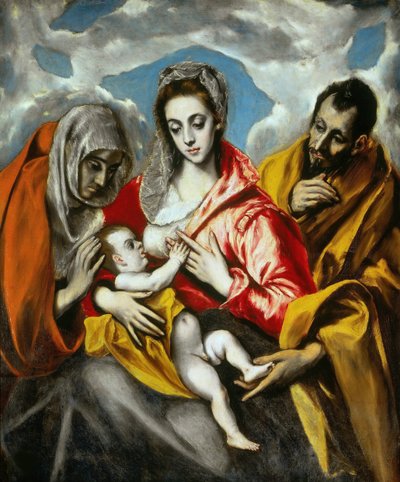 Die Heilige Familie, 1595 von Dominico El Greco