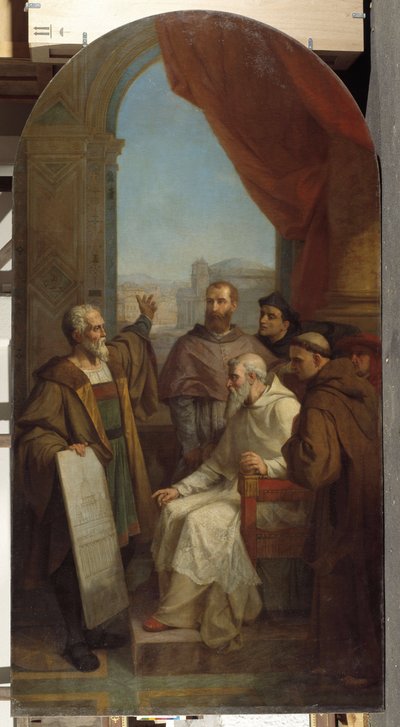 Architektur: der italienische Maler und Bildhauer Michelangelo Buonarroti, bekannt als Michelangelo von Dominique Magaud