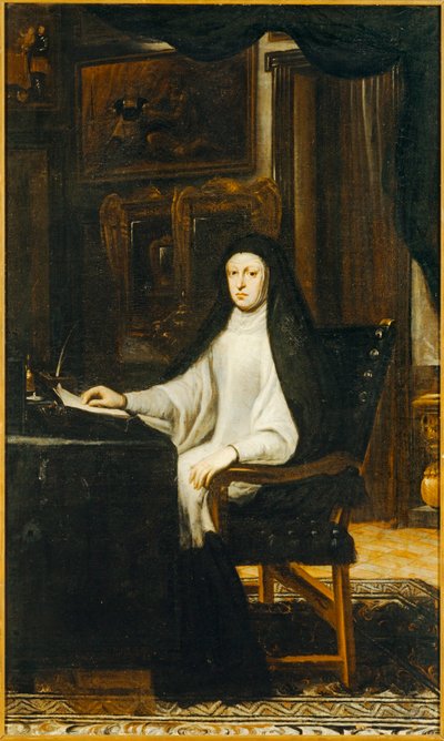 Königin Maria Anna von Österreich, Tochter von Kaiser Ferdinand III. von Don Juan Carreno de Miranda