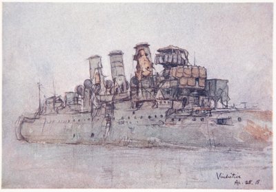 H.M.S. Vindictive, 25. April 1918, Illustration aus 