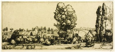 Landschaft, Poigny von Donald Shaw MacLaughlan