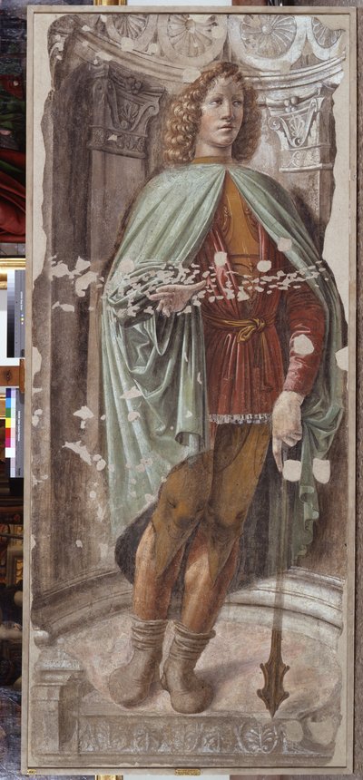 Mann mit einer Keule, ca. 1486 (Detail) von Donato Bramante