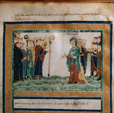 Mathilde von Toskana aus: Vita Mathildis di Donizone di Canossa, zwischen 1111 und 1115 von Donizone di Canossa