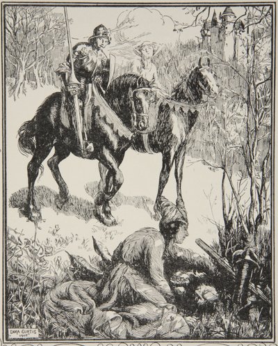 Eine Dame weint bitterlich, Illustration aus 