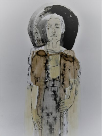 Nachdenkliche weibliche Figur von Doris Schmitz