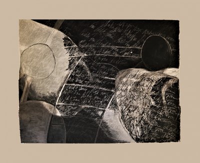 Dunkles geometrisches Skript von Doris Schmitz