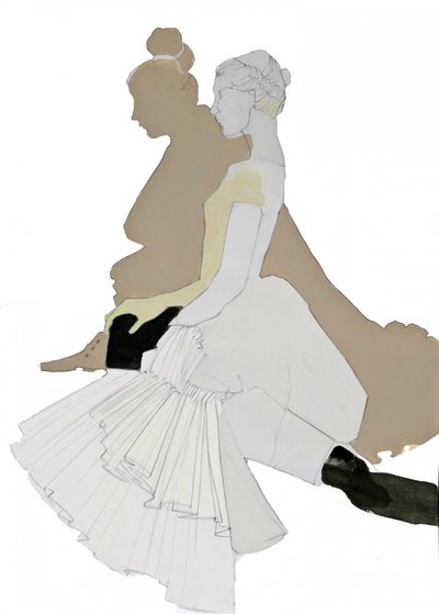 Elegante Tänzer-Silhouette von Doris Schmitz